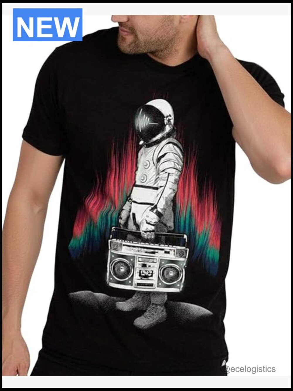 Premium Short Sleeve Graphic T-Shirt Men S-4XL Space Trippy Designs
